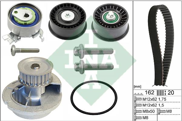 INA 530 0441 31 TIMING BELT KIT WITH WATER PUMP 530044131