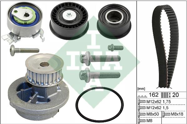INA 530 0443 30 TIMING BELT KIT WITH WATER PUMP 530044330