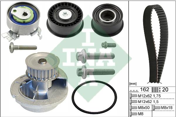 INA 530 0443 31 TIMING BELT KIT WITH WATER PUMP 530044331