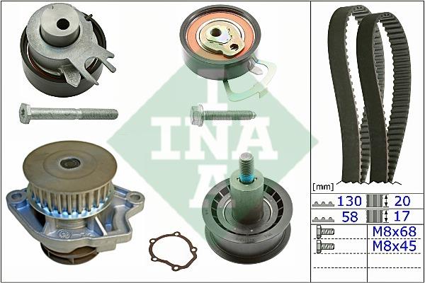 INA 530 0538 30 TIMING BELT KIT WITH WATER PUMP 530053830