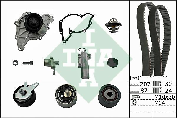 INA 530 0539 30 TIMING BELT KIT WITH WATER PUMP 530053930
