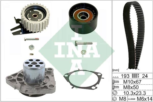 INA 530 0561 30 TIMING BELT KIT WITH WATER PUMP 530056130