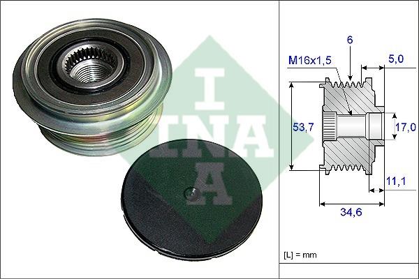 535012510 INA Freewheel clutch, alternator