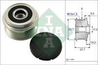 Overrunning alternator pulley Mazda: 535013210 INA Freewheel clutch, alternator