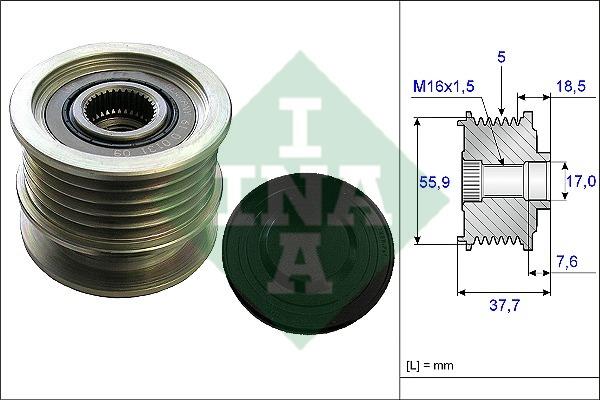 535016910 INA Freewheel clutch, alternator