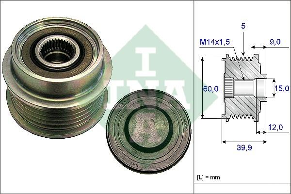 535018010 INA Freewheel clutch, alternator