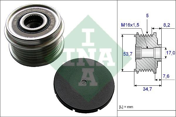 INA 535 0211 10 Freewheel clutch, alternator 535021110