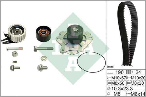 INA 530 0624 30 TIMING BELT KIT WITH WATER PUMP 530062430