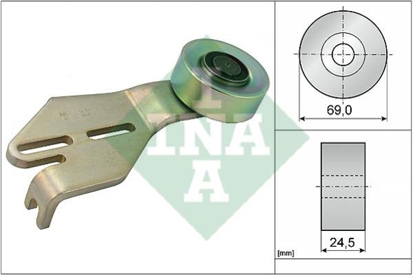 INA 531 0238 10 V-ribbed belt tensioner (drive) roller 531023810