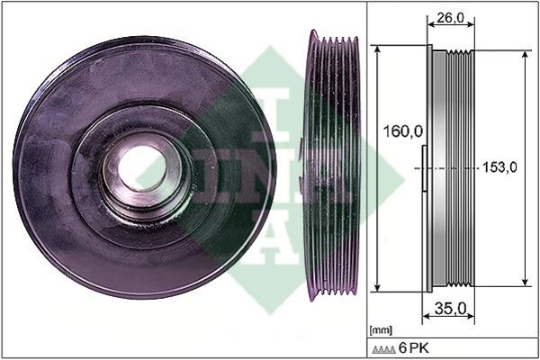 INA 544 0079 10 Pulley crankshaft 544007910