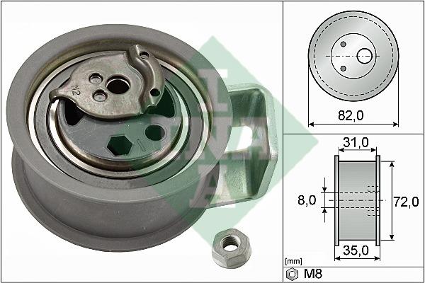 INA 531 0436 20 Toothed belt pulley 531043620