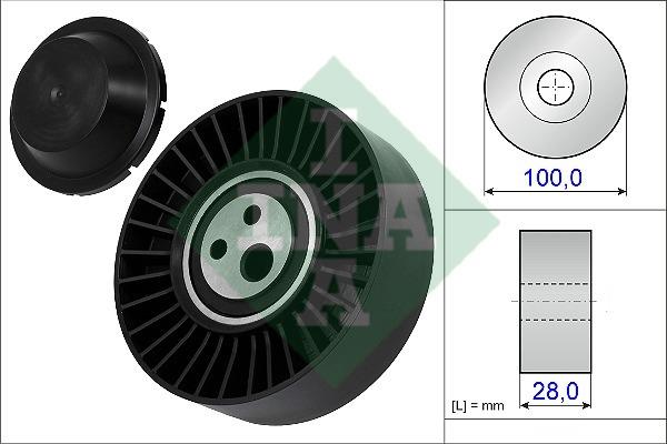 INA 531 0635 20 V-ribbed belt tensioner (drive) roller 531063520