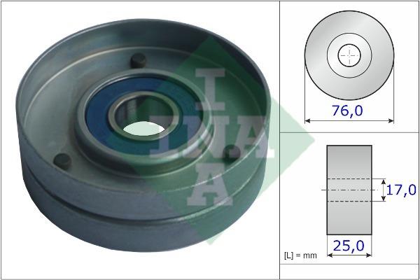 INA 531 0751 30 V-ribbed belt tensioner (drive) roller 531075130