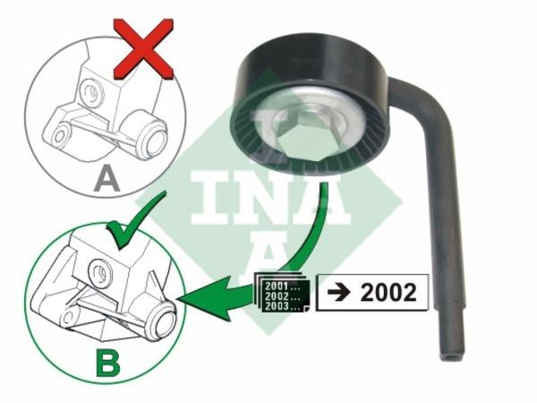 INA 531 0790 10 V-ribbed belt tensioner (drive) roller 531079010