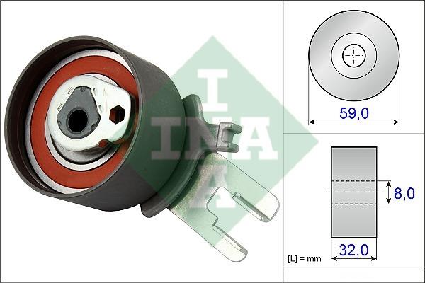 INA 531 0859 10 Tensioner pulley, timing belt 531085910