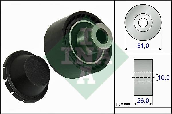 INA 532 0334 10 Idler Pulley 532033410