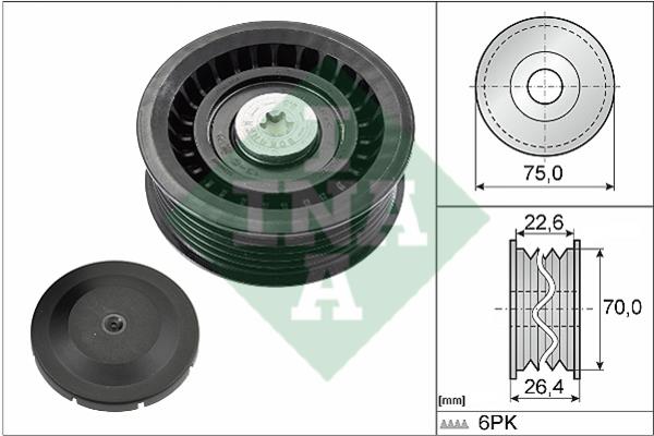 INA 532 0344 10 Idler Pulley 532034410