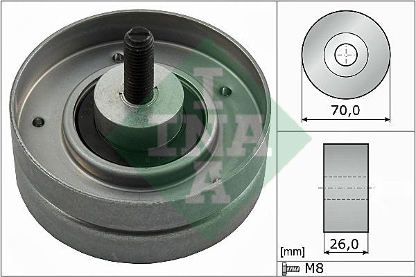 INA 532 0524 10 Idler Pulley 532052410