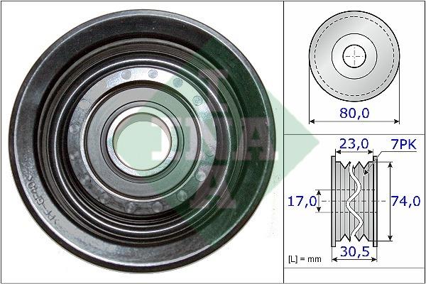 INA 532 0580 10 Idler Pulley 532058010