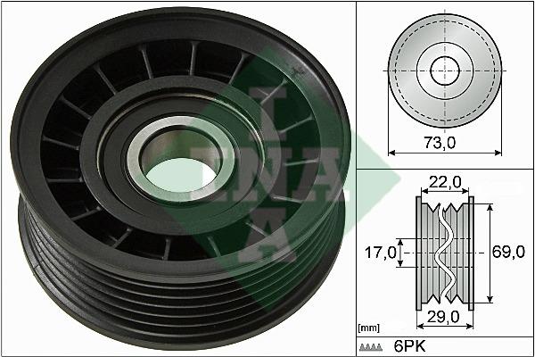 INA 532 0649 10 Idler Pulley 532064910