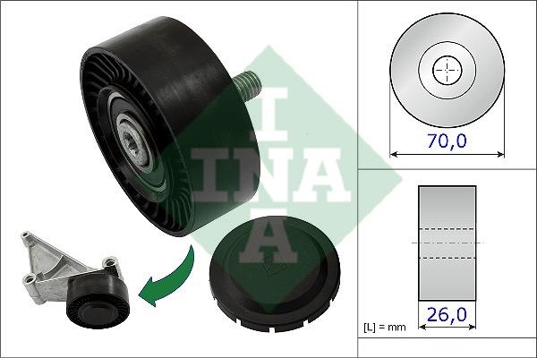 INA 532 0718 10 Idler Pulley 532071810
