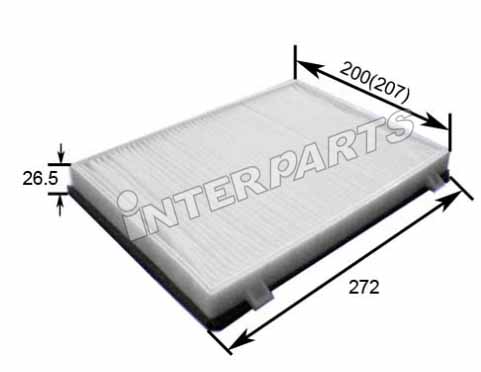 Interparts filter IPCA-E189 Filter, interior air IPCAE189
