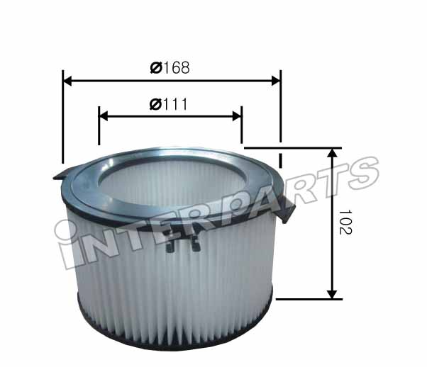 Interparts filter IPCA-E172 Filter, interior air IPCAE172