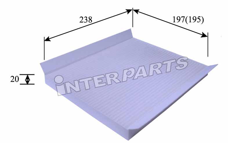 Interparts filter IPCA-H011 Filter, interior air IPCAH011