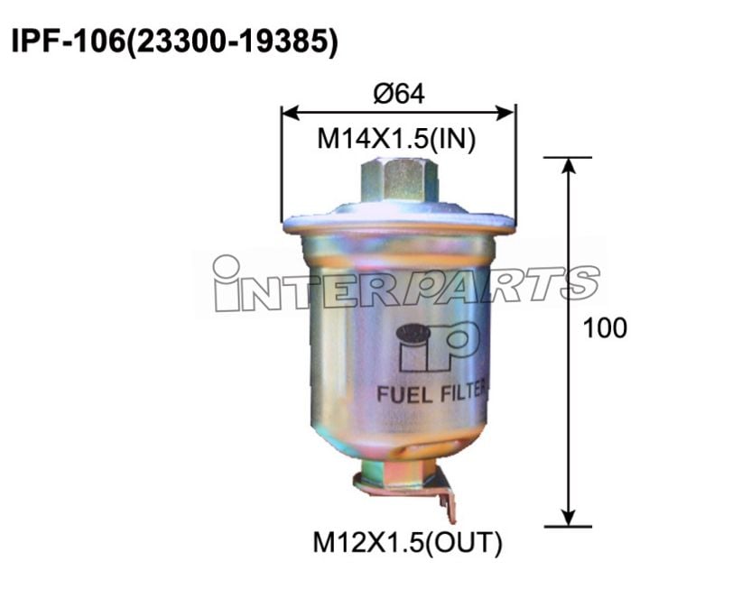 Interparts filter IPF-106 Fuel filter IPF106
