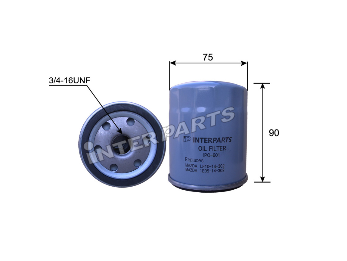 Interparts filter IPO-601 Oil Filter IPO601