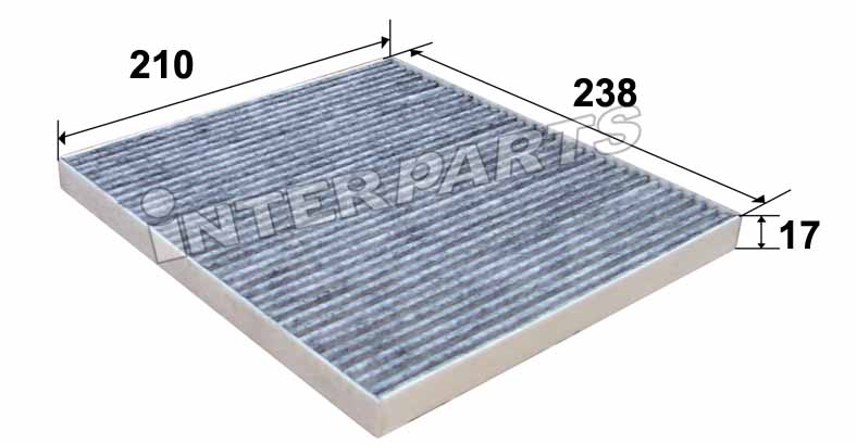 Interparts filter IPCA-K008C Filter, interior air IPCAK008C