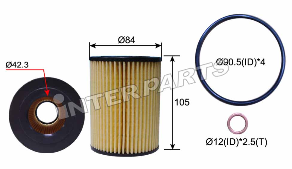 Interparts filter IPEO-713 Oil Filter IPEO713