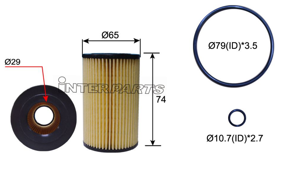 Interparts filter IPEO-730 Oil Filter IPEO730