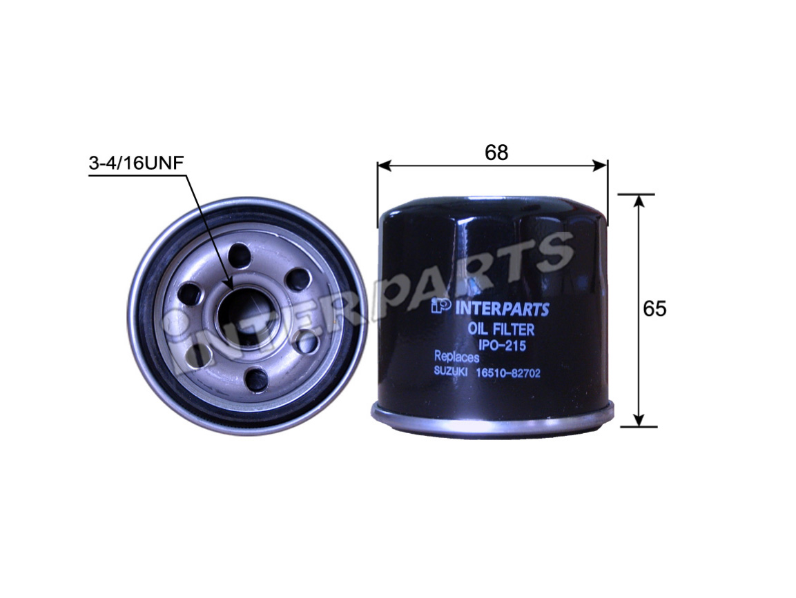 Interparts filter IPO-215 Oil Filter IPO215