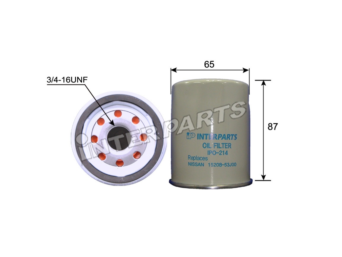 Interparts filter IPO-214 Oil Filter IPO214