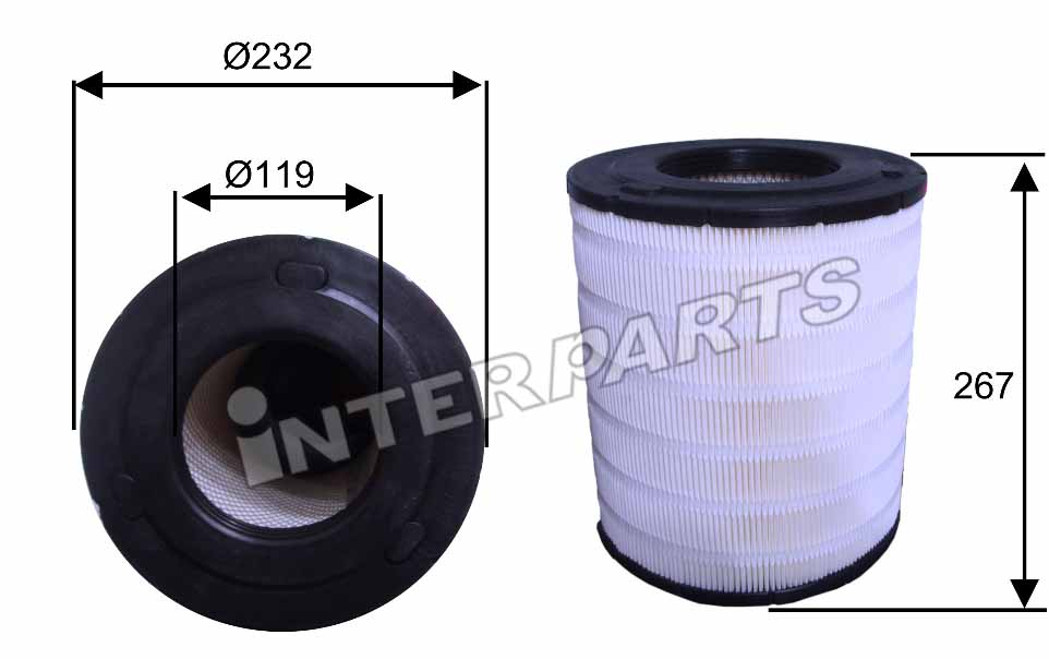 Interparts filter IPA-333U Air filter IPA333U