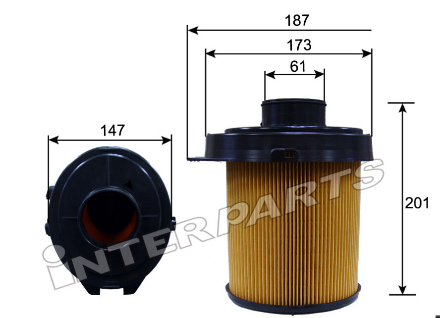 Interparts filter IPA-C002 Air filter IPAC002