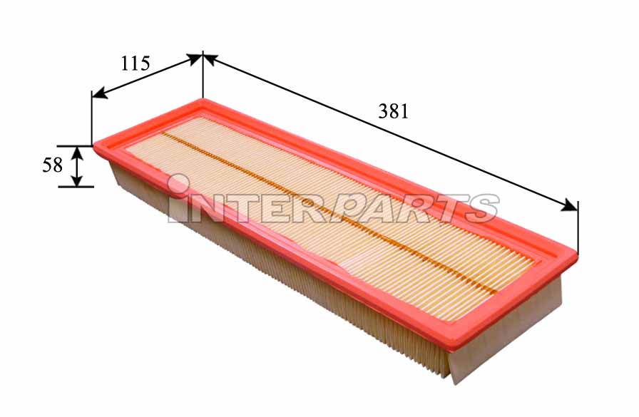 Interparts filter IPA-P106 Air filter IPAP106