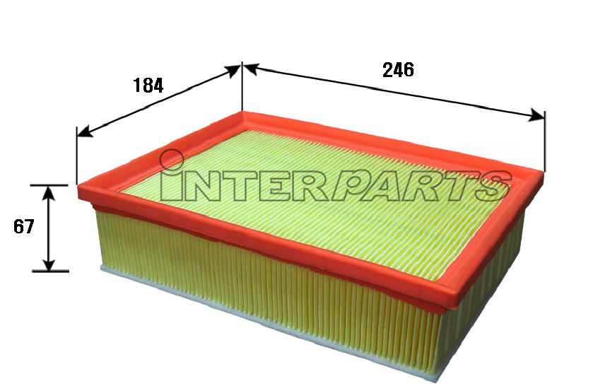 Interparts filter IPA-P212 Air filter IPAP212