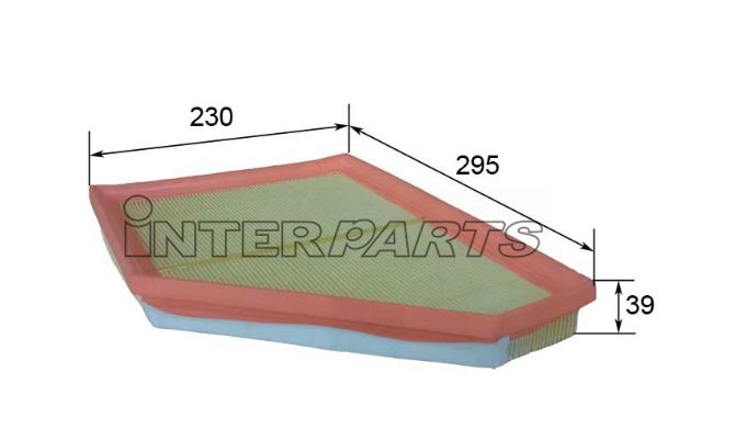 Interparts filter IPA-P230 Air filter IPAP230
