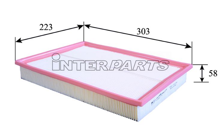 Interparts filter IPA-P235 Air filter IPAP235