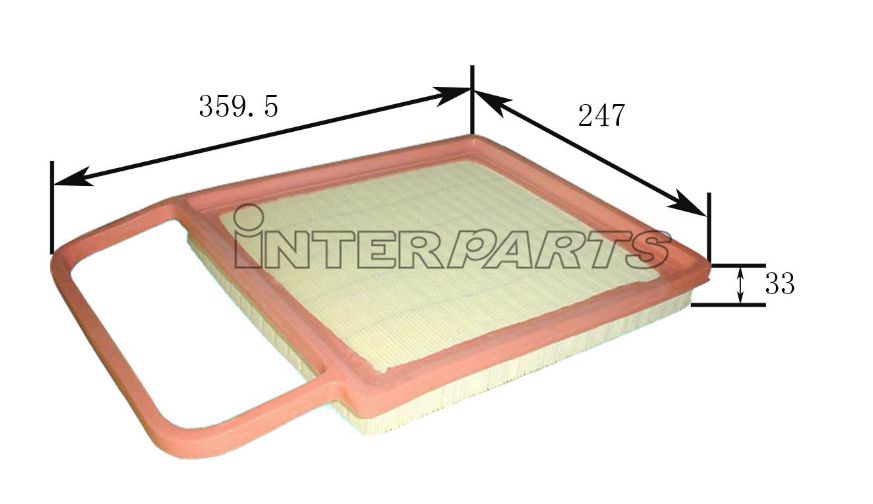 Interparts filter IPA-P325 Air filter IPAP325