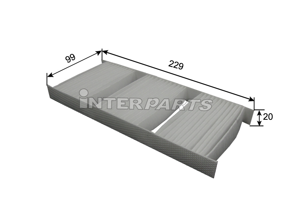 Interparts filter IPCA-503 Filter, interior air IPCA503