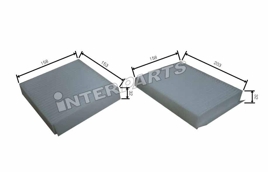 Interparts filter IPCA-E104 Filter, interior air IPCAE104