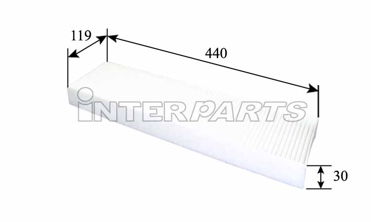 Interparts filter IPCA-E142 Filter, interior air IPCAE142