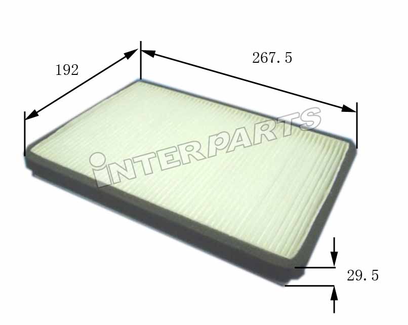 Interparts filter IPCA-E166 Filter, interior air IPCAE166