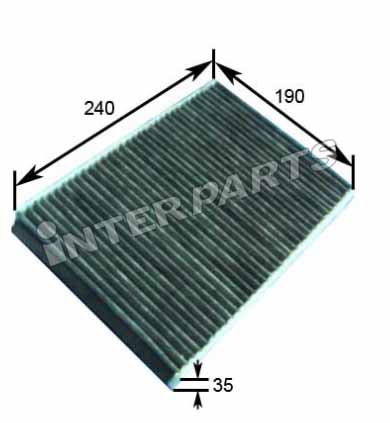 Interparts filter IPCA-E185C Filter, interior air IPCAE185C