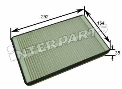 Interparts filter IPCA-E270 Filter, interior air IPCAE270