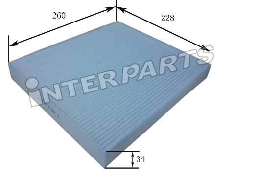 Interparts filter IPCA-K013 Filter, interior air IPCAK013