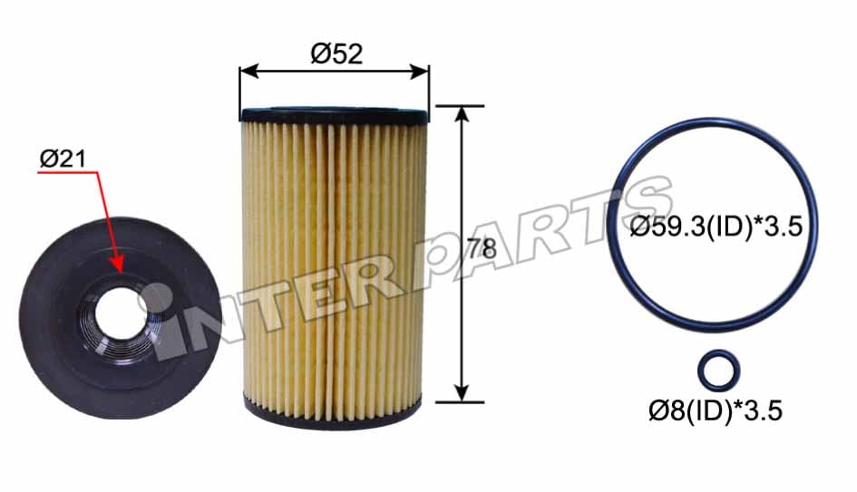 Interparts filter IPEO-709 Oil Filter IPEO709
